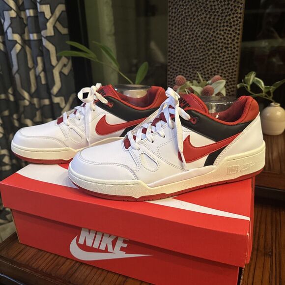 New Nike FB1362-102 Men\'s Full Force Low Shoes Sneaker Red White Size 9.5 main image 12